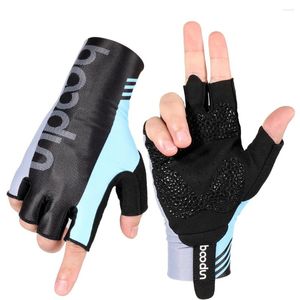 Велосипедные перчатки спортивны с половиной перчатки против скольжения быстро сухой мотоцикл велосипед
