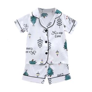 PCS Jlong Kids Boys Girls Short Sleeved Shinds Pamas Home Children SET 년 몇 년 귀여운 만화 extwearf et year 0525