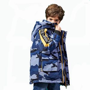 Down Coat Ccy Kids Hooded Jacket & Parka Children Winter Thicken Outwear Boys Warm Camo Clothing