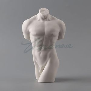 Willoni Ceramic Decoration Glazed HalfBody Naked Male Sculpture Birthday Gift Craft Home Decoration character crafts Old Statue9130992