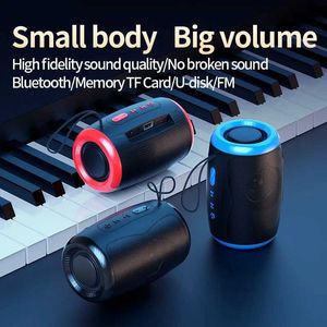 Portable Speakers Portable Bluetooth speaker outdoor waterproof wireless TWS radio column box speaker supporting TF card stereo 3D high S24511