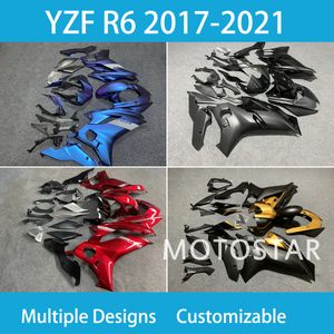 YZFR6 2017-2018-2019-2020 2023 ANNO Set di carenati per Yamaha YZF R6 17-23 ANNI 100% FIT MOTORCY COLORE TUTTI FIRINI KIT ABS Plastic-Sport Body Restilla