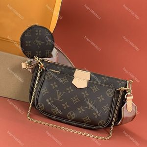 10A Designer di alta qualità Handbag Womens Womens One Spalla Crossbody Borse 3pcs con borse in pelle per catena per borse