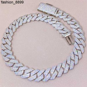 Jewelry Designer Jewelry Custom Real Moissanite Diamond Vvs Cuban Necklace Iced Cuban Link Chains Necklace Cuban Men