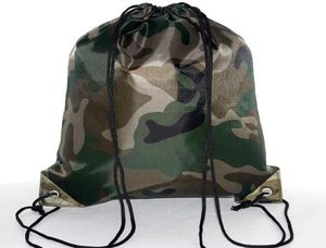 Bolsas de cordão de camuflagem grande 210d embalagens à prova d'água Backpack Backpack Camo Bolsa de ginástica Esporte Esporte ao ar livre Bag3369784