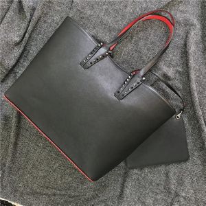 Kadın Alışveriş Çantaları Yeni Tasarımcı Çanta Totes Kompozit Çanta Ünlü Orijinal Deri Çanta Büyük Omuz Çantaları Siyah Beyaz Kahverengi 250K