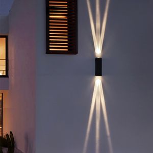 LED-Wandlampe Innen- und Außen-AC85-265V 6W 12W Moderne minimalistische IP65-Wasserdichte mit 3 Jahren Garantien