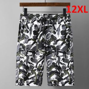 Hawaiian Beach Shorts Men Summer 10XL 12xl Plus Size Short Pants Hip Hop Graffiti Knäslängd Male 240524