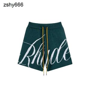 Rhude Shorts Men Short Designer Shorts Summer Moda Secando curta qualidade de rua de alta qualidade Moda casual Hip Hop Beach Sportswear Mens Shortpants 44K119