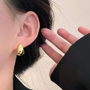Anello semplice in oro a forma di vento ~ per le donne avanzate di Instagram per donne 2023 Nuovi orecchini alla moda