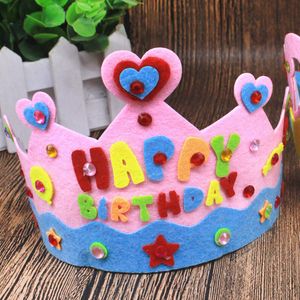 5pcs Diy Crafts Crown de brinquedo Creative Flowers Stars Padrões Toys For Crianças Crianças Decorações de Partes de Arte do Jardim de Ingarten YJN