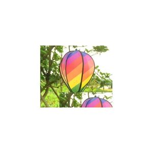 Другое домашнее сад радужная полоса сетка сетка Виндзок воздушный воздушный шар Спиннер Ярд наружный украшение подвесное капель DHSRH