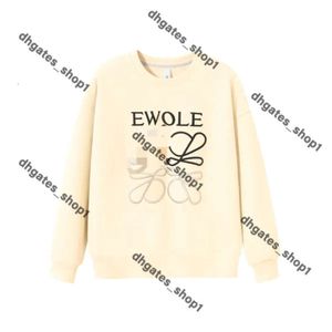 Loewe Loewve Designer Wysokiej jakości Luksusowy Nowy Women Sweter Trendy Long-Sleeved Top High-end Slime Pullover SWEAT KOBIETA BIAŁE CZYNNE SWEATERY KREKTORY 847