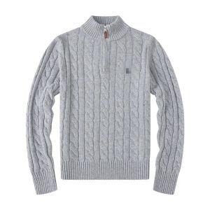 남성 스웨터 디자이너 스웨터 레트로 클래식 럭셔리 스웨트 셔츠 남자 팔 편지 자수 둥근 목 편안한 스웨터 니트 점퍼