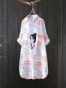 Camicia da donna elegante camicia chic da donna e camicette estate 2023 top per donne camicia bianca in stile coreano