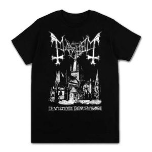 T-shirt maschile Rapper Mayhem Death Metal T-shirt Fresco Magni Ultra Fine 2022 Top-shirt di cotone a maniche corte estate