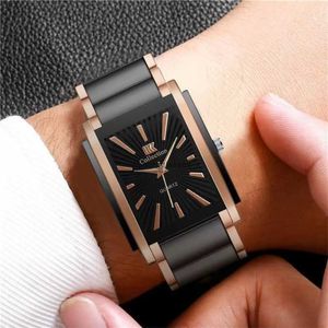 2024 Ny trend minimalistisk skala Business Leisure Fashion Steel Band Mens Watch Wrist