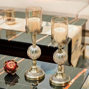 Candle Holders Modern Crystal Holder Gold Northern Candelabra High Quality Chandelier Bougeoir Dining Table Decoration
