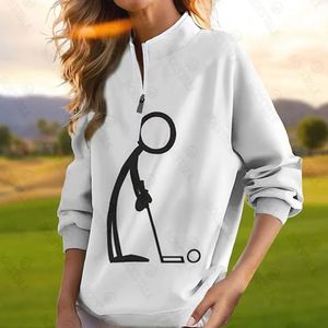 Maglie da golf da golf a maniche lunghe da donna Comfort prodotti sportivi per esterni in autunno e inverno.240522