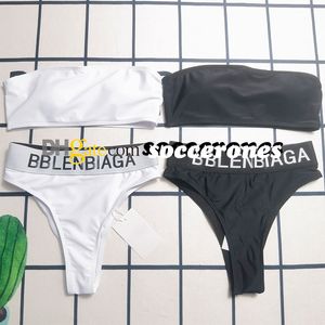 Bikini Frauen Badeanzug Summer Beach BH Slips Badeanzug Stickerei Brief Yoga Sexy Sport Badeanzug