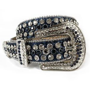 Niestandardowe Western Belt Cowboy Bling Men Rhinestones Ceinture Femme Belts 2733