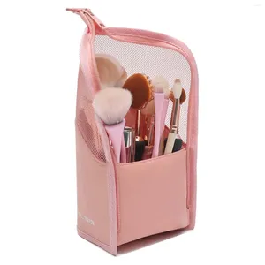 Storage Bags Makeup Brush Organizer Bag Stand-up For Travel Holder Cosmetic