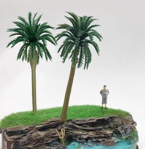 1:50 1:87 HO Modelo de escala Palm árvore de palmeira Artificial coco paisagem trem ferroviário praia praia layout cenário de layout diorama