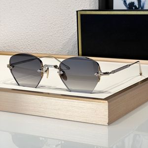 Fashion Sunglasses For Men Women THE OATMMAN Summer Super Designer Stylish High Street Style Anti-Ultraviolet Retro Plate CR39 Oval Frameless Glasses Random Box