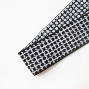 4 см эластичная лента Жаккард Graid Rubber Webbing Classic Retro Mosaic Pattern Etent Etent Reft для брюк для одежды Швейные принадлежности