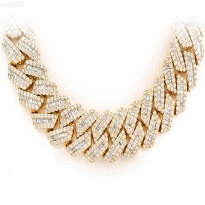 Wholesale High-quality Mens Necklace Thick Miami Cuban Link Chain Hip Hop Necklace Lab Grown Diamond Jewelry