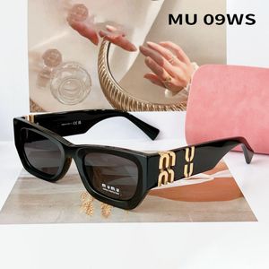 SMU09WS Солнцезащитные очки итальянский дизайнерский официальный веб -сайт 1: 1 Очки высокого качества ПК Классические солнцезащитные очки роскошных кошачьих глаз
