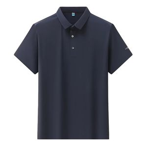 Ankomst mode sommarmens överdimensionerade lapel is siden sömlös kortärmad t-shirt plus storlek xl2xl 3xl 4xl 5xl 6xl 7xl 8xl 240524