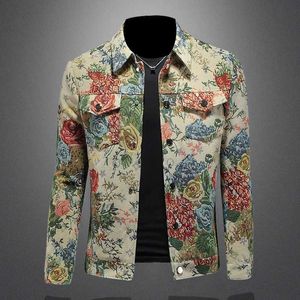 Giacche da uomo giacca giapponese Mens Spring Street Abstract Floral College Giacca da donna Harajuku Cotton Autunno di alta qualità Q240523
