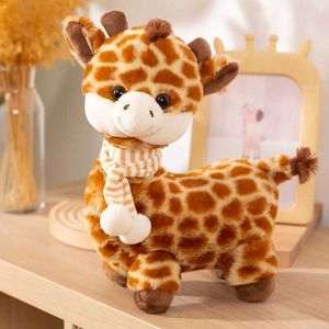 Animali di peluche di peluche di cletlingwd simulazione giraffa peluche giocattolo morbido peluche di peluche giraffe bambola decorazione regalo di compleanno