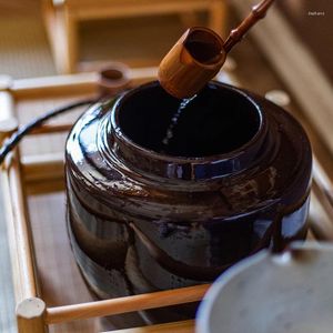 Vasos rio bêbado bêbado cerâmica hidropônica vaso de vaso de cerâmica jar de barro de barro chinês artesanato artesanal