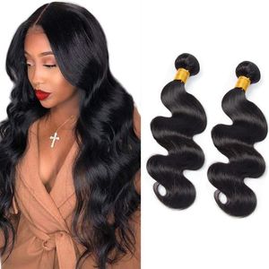 Malaysian Ruyibeauty Body Wave 2 Bündel Jungfrau Haar 8-28-Zoll natürliche Farbe 100% menschliches Haarverlängerungen Fijrn