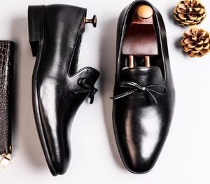 DesignerLuxury Men dress shoes Brand factory strict selected Leather and work waxed vintaged leather pigskin insole Eu 3846 most5494378