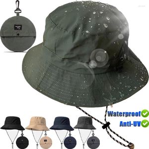 Beretti Essiccante rapido Fisherman Caps Women Men User Summer Outdoor Beach Cappelli Panama impermeabili per campeggio escursionistico pieghevole bob bob sunhats