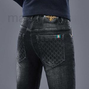 Herren Jeans Designer Frühling und Sommer Neu gesticktes kleines Biene Elastizität Denim Long Hosen Herren Leggings Modemarke Jugendliche Männer Wear 5751