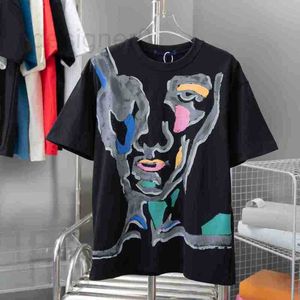 Tasarımcı Erkek T Shirt Kadınları Basılı T-Shirt Moda Gevşek Pamuklu Adam Tişört Sıradan Tees Kısa Kollu Lüks Hip Hop Sokak Giyim Ağır Kumaş HM0K