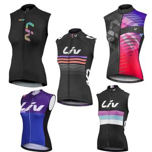 Jersey de ciclismo respirável para mulheres Liv Pro equipe de verão Summer Quick Dry Tops Tops Bike Bike Bicycle Colet Sports Uniformes 240521