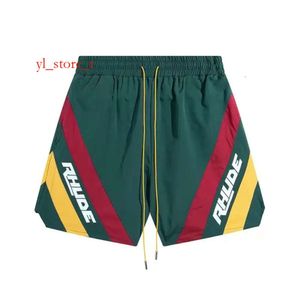 Projektant Mens Shorts Rhude Shorts Mens Krótki plażę Siatka Street Spita Basketball Mężczyźni Wysokiej jakości stylowy liter