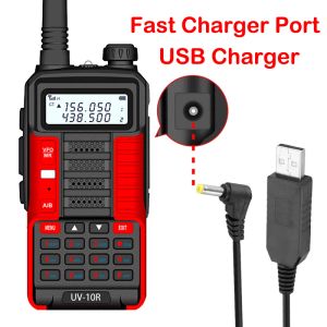 2024 BAOFENG UV 10R 10W Powerful USB Charge FM Walkie Talkie VHF UHF Dual Band Upgrade Of UV-5R 50KM Two Way Radio BF-UV10R New