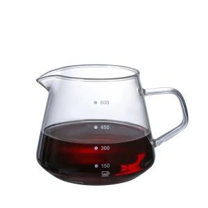 Carafe Drip Coffee Pot 300 мл 500 мл V воронки стеклянные чашки сервер Сервер чайник пивоварня бариста Percolator Кофеварка