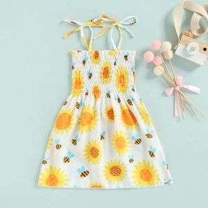 1-6 lat Summer Kids Girls Sukienka świąteczna 5 Style Strap Sleve Bez rękawów