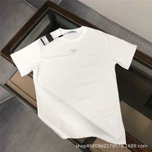 Männer S T -Shirts High Edition Trendy Brand Pra umgekehrt Dreieck Eisen lässige Kurzarm Männer und Frauen vielseitiges lockeres einfaches Hemd mit halben Ärmeln o Ws