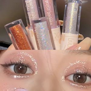 Evasiva Líquida Brilhão de Sedunhas de seda Destaque Destaque Diamante à prova d'água Diamante brilhante Cosméticos de Glitter Monocroma Glitter 240523