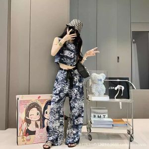 Women's Suits & Blazers Summer Small Fashionable Classic Zoo Print Tank Topwide Leg Pants High Waist Pants