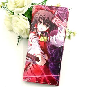 Purse Anime Touhou Project Pu Leather Wallet Hakurei Reimu Flandre Scarlet Long Button Purse Y240524