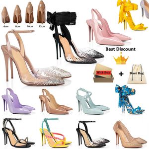 designer red bottoms heels shoes Top Frauen mit Box Slingback Stiletto Sexy So Kate Peep Toe Weißes Kleid Absatz Luxus Loafers Sneakers 【code ：L】